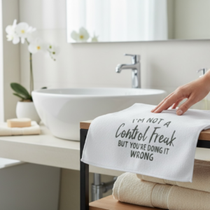 "CONTROL FREAK" FACE CLOTH